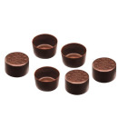 Chocolate cup mini round vegan 33x19mm 210x4g 840g/box frozen 04806525092805
