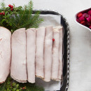 Christmas ham, grey salted, sliced, baked ap57g/1kg