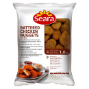 Battered chicken nuggets cooked 10x1kg frozen BR 17894904218926