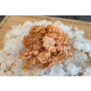 Hot smoked salmon shredded 2x2,5kg/lt frozen