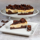 Chocolate brownie cheesecake 14 portions 1,425kg frozen 05015091456075