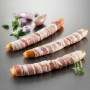 Grill sausage wrapped in smoked bacon cooked 80g 4x1,25kg frozen 05707196138788