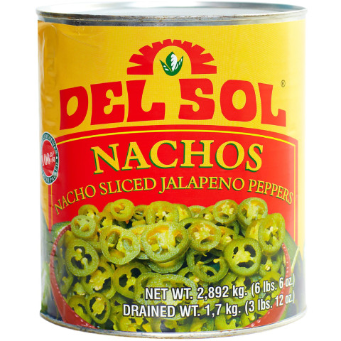 Jalapenos slices green 2,89kg 00742434001153