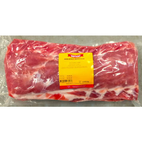 Pork striploin salted, with fat ap. 4kg chilled 02358500200009