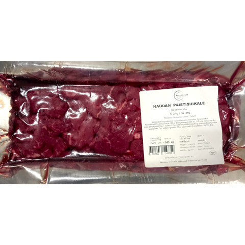 Beef stripes 2kg/vac chilled 02358603700000
