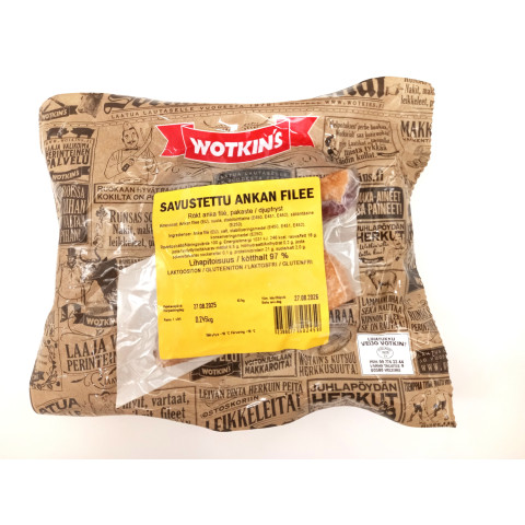 Smoked duck fillet 16xapp300g/app4,8kg frozen 02388077500004