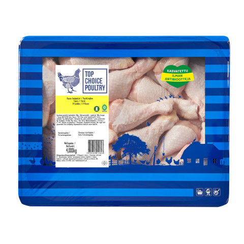 Chicken drumstick hock/on 2x4kg tray/box chilled LV 04750303012878