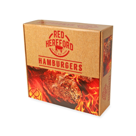 Red Hereford Burger 24x150g IQF IE 05391503954293