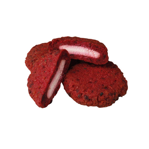 Beetroot patty with goat cheese filling 80g/5,6kg fried frozen 06405263040550