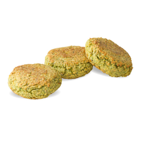 Falafel-patty baked vegan frozen ca60g/5,4kg 06405263040659
