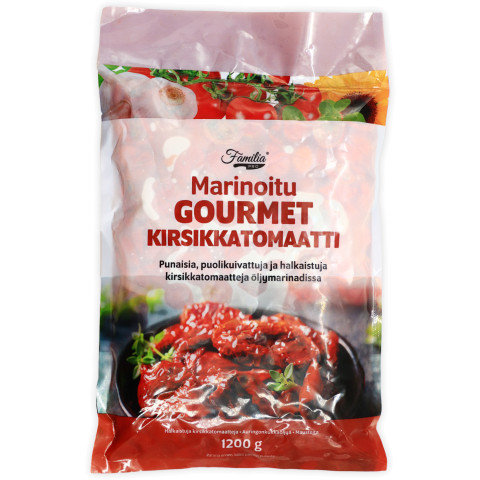 Gourmet Cherry-tomato semi-dried marinated red 1,2kg Frozen 06405432111210