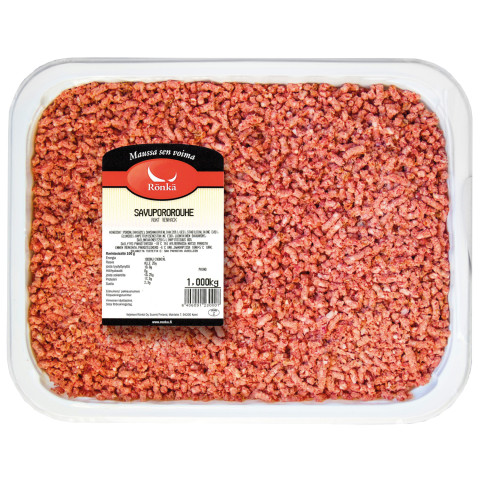 Crushed smoked reindeer 1kg 2kg/lt frozen 06406091230007