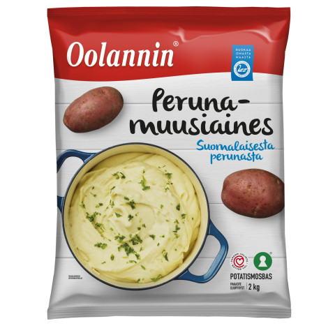 Oolannin mash potato ingredients 2kg/8kg, frozen 06410389962006