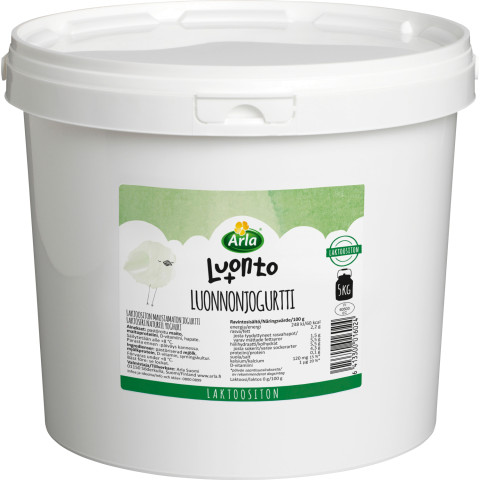 Luonto+ natural yoghurt lactose-free 5kg 06413300016024