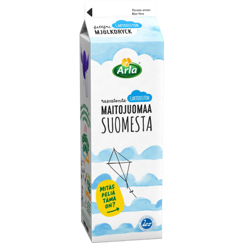 Milk beverage fat free, lactose free 5x1l 06413300715637