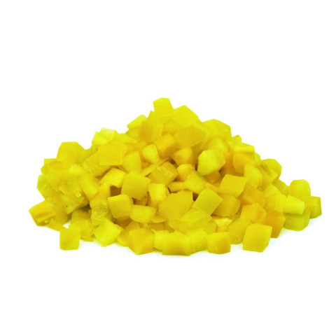 Capsicums yellow cubes 10x10mm 2kg 06416124752000