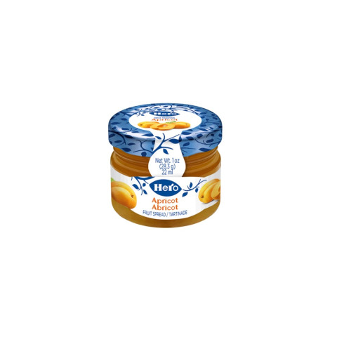 Premium Apricot jam glass jar 72x28,3g 07614200111409