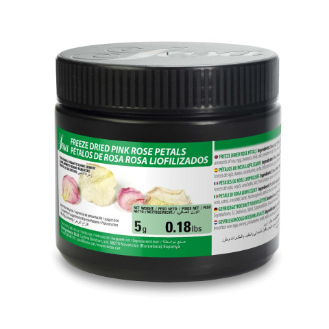 Pink rose petals freeze dried 6x5g 08414933008552