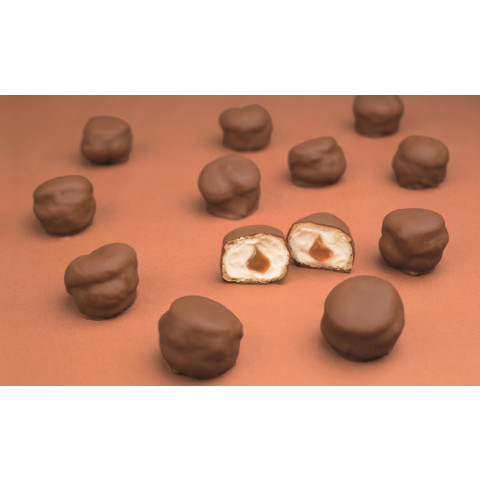Cream puff Salted Caramell with chocolate coating 2x1kg (á 20g) frozen 08713189021545