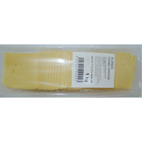 Ålands Edam sliced cheese 1kg/4kg 06407204000302