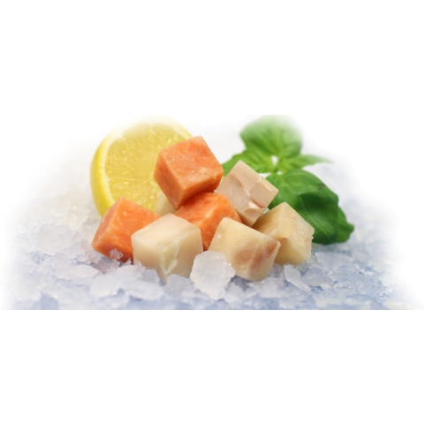 Three fish mix cubes ap12g/5kg frozen 06430060500709
