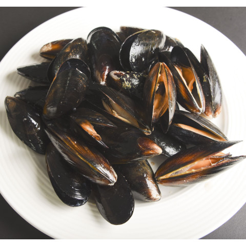 ASC Blue mussel whole cooked 1kg/5kg 60/80 frozen 05702008234191