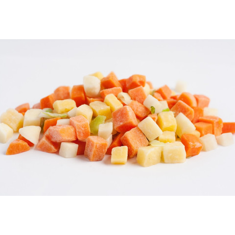 Root vegetable cubes 2,5kg frozen 07314060080111