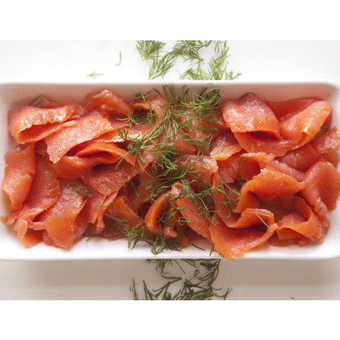 Cold smoked rainbow trout fillet sliced a650g/4kg 02366467600008