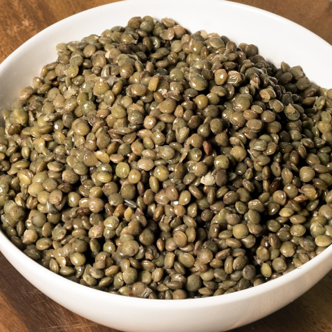 Green lentils cooked 1x10kg frozen 05411361060568
