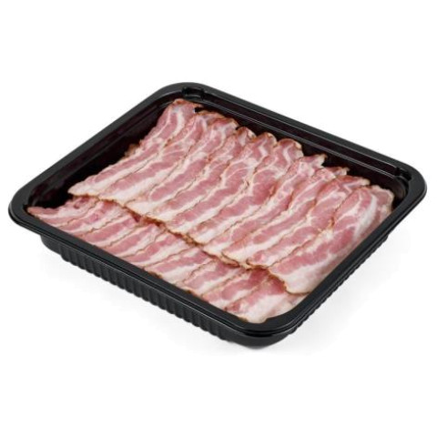 Streaky bacon slices 100/167 fully-cooked 4x2.2kg MAP/box 54box/pallet chilled 05908243693438