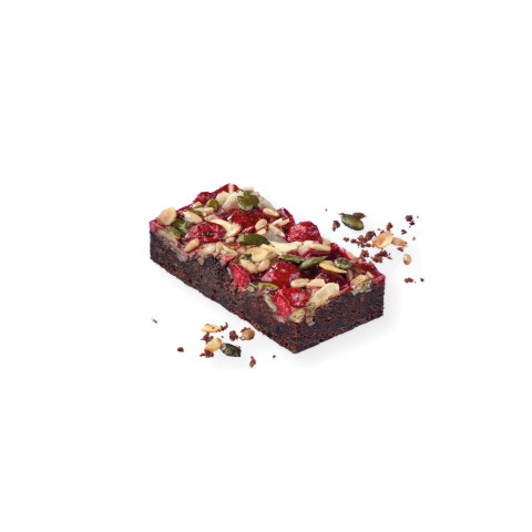 Raspberry Brownie gluten free 6x 1,05 kg in 12 pc frozen 04004311090459