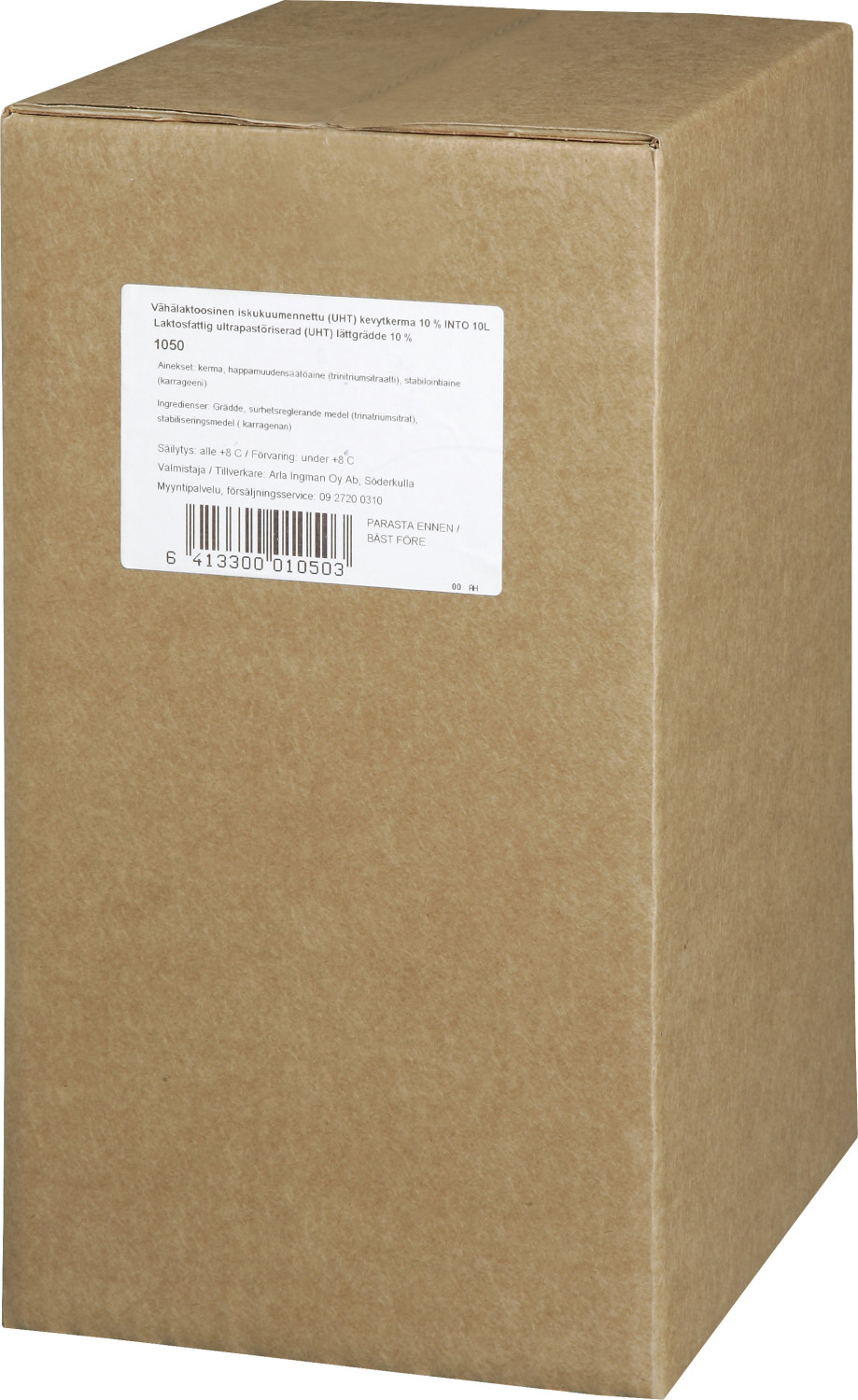 Light cream lactose-free UHT 10l