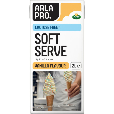 Arla Pro laktoositon pehmytjäätelöseos vaniljanmakuinen UHT 6x2L 15711953160674