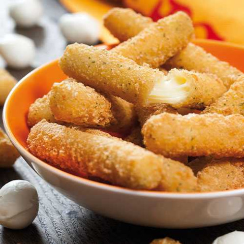 Paneroidut Mozzarella juustotangot 6 x 1 kg pakaste 08715822000221