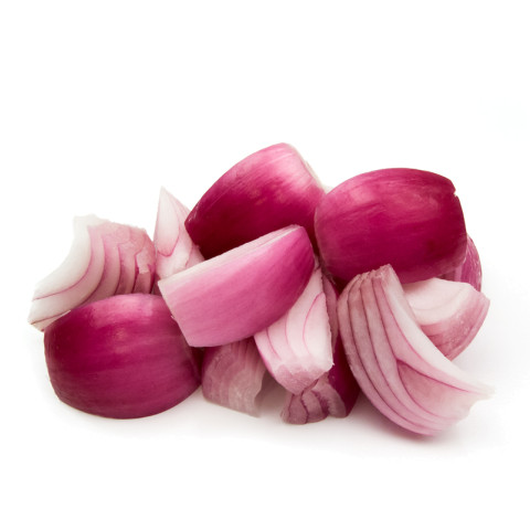 Rödlök i klyftor 1kg 06416124777546