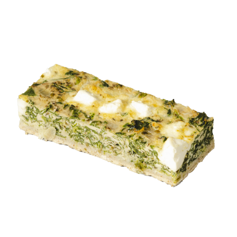 Feta-spenat paj 105 g x 18 x 2 3,78 kg fryst 06416661030821