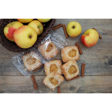 Äpple-kanel fyrkant glutenfri 40x40g individuellt förpackad fryst 06416661056265