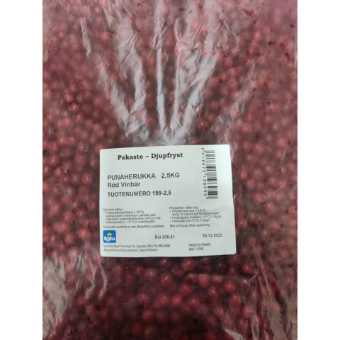 Röd vinbär inhemsk 2x2,5kg fryst 06418675196050