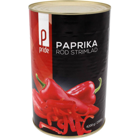 Paprika strimlad 4,2/2,3kg 07314680008977