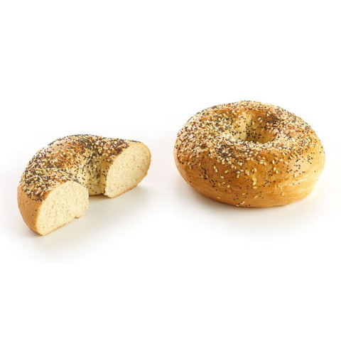 Bagel sesamv-vallmofrö gräddad 32x127g fryst 05412632517675