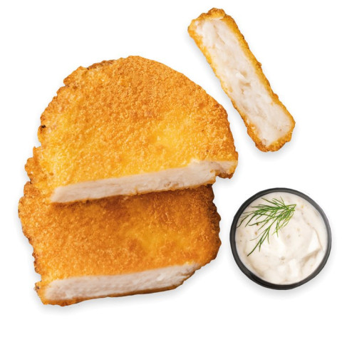 Nyhtöherne grönsaksbiff 70g panerad fish fillet style 2x2,5kg fryst 09120073489807